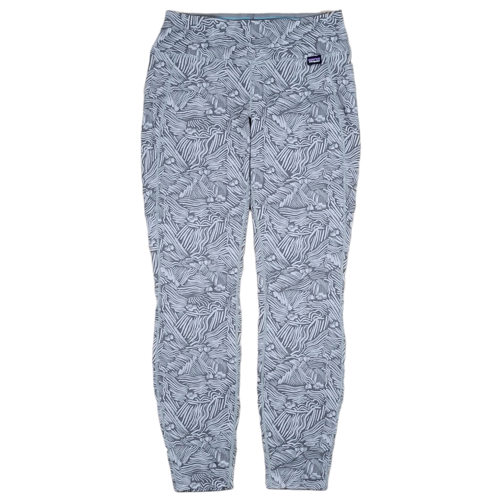 Patagonia‎ Baselayer Leggings Womens XS Gray Capilene Midweight Pull On Layers